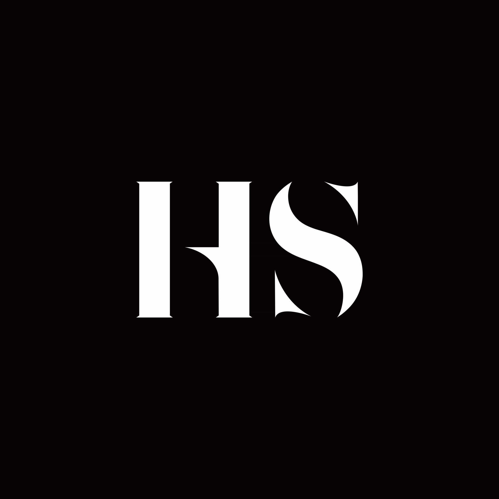 hs-logo-letter-initial-logo-designs-template-2767757-vector-art-at-vecteezy