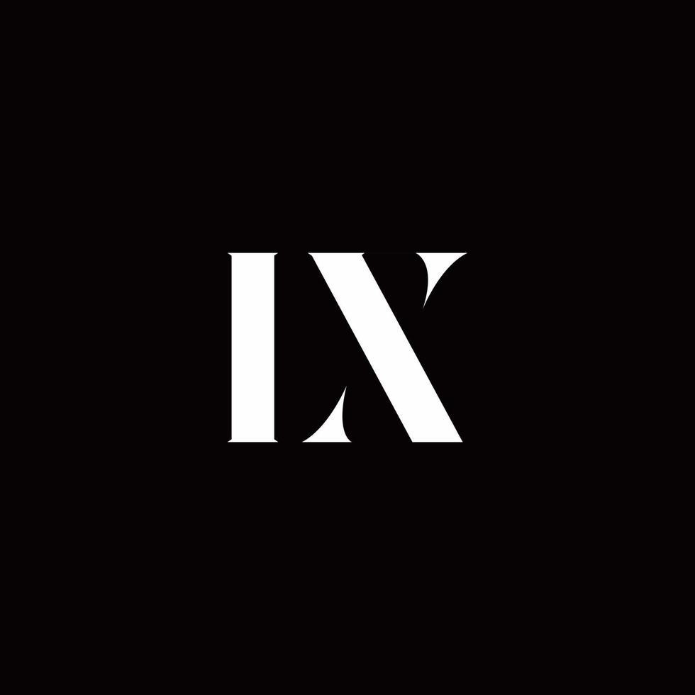 IX Logo Letter Initial Logo Designs Template vector