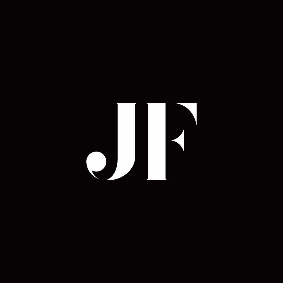 plantilla de diseños de logotipo inicial de letra de logotipo jf vector