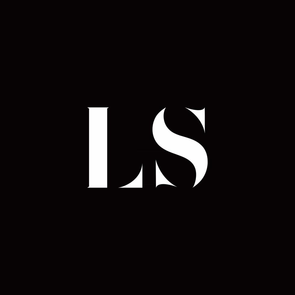 LS Logo Letter Initial Logo Designs Template vector