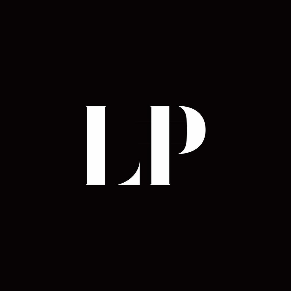 LP Logo Letter Initial Logo Designs Template vector