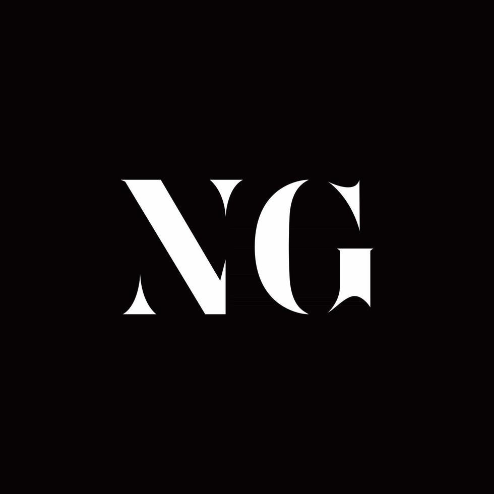 ng logo letter initial logo diseños plantilla vector