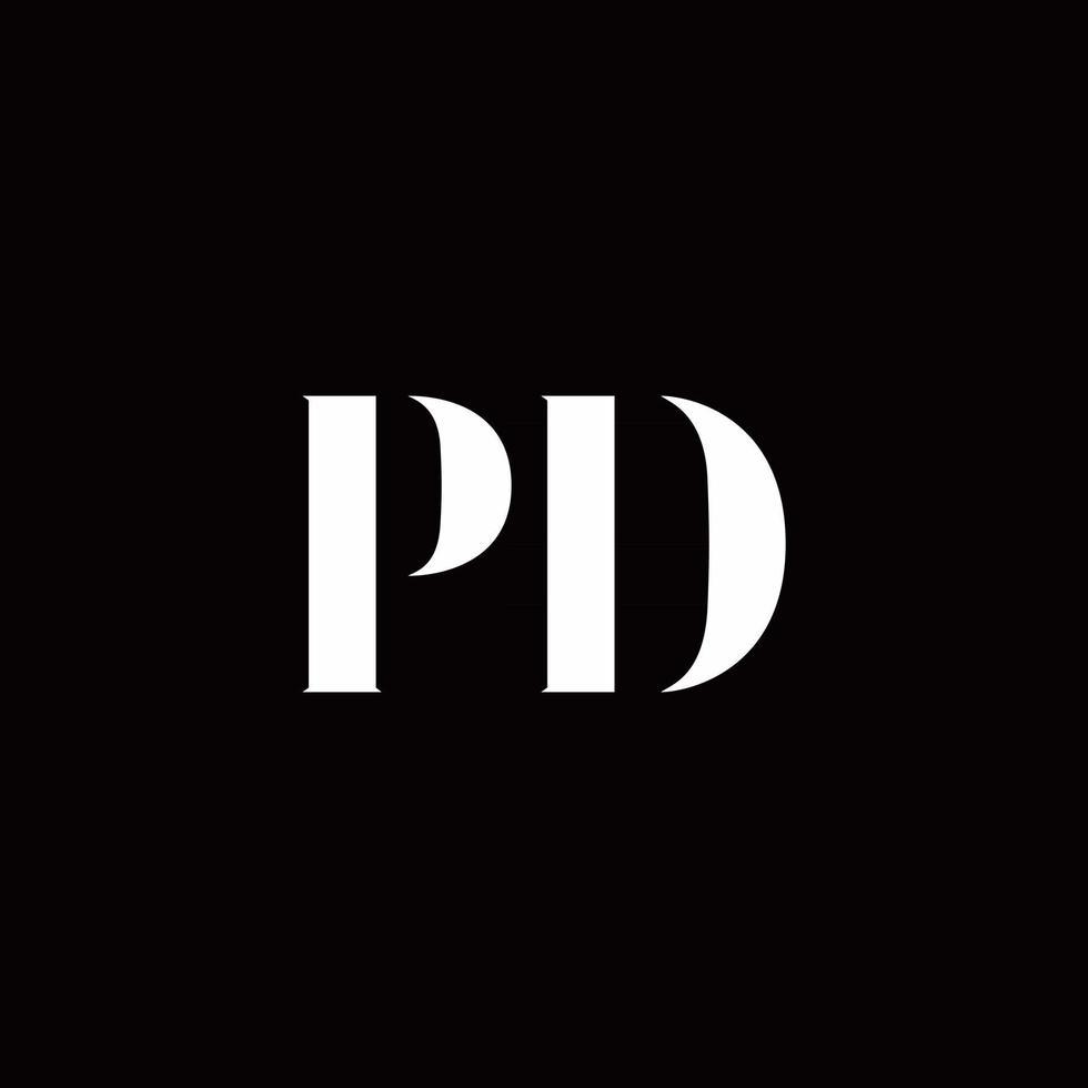 plantilla de diseños de logotipo inicial de letra de logotipo pd vector