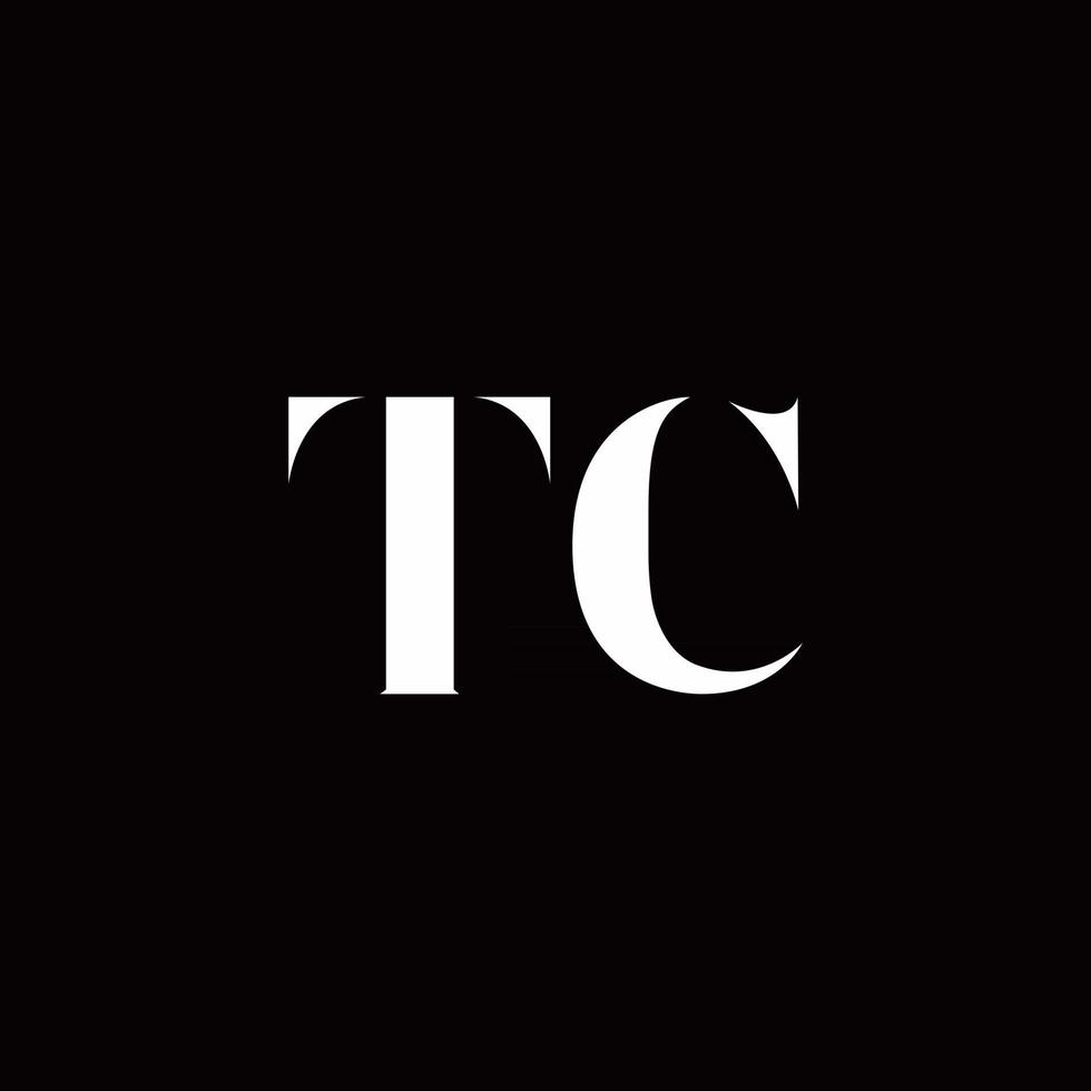 tc logo letter initial logo diseños plantilla vector