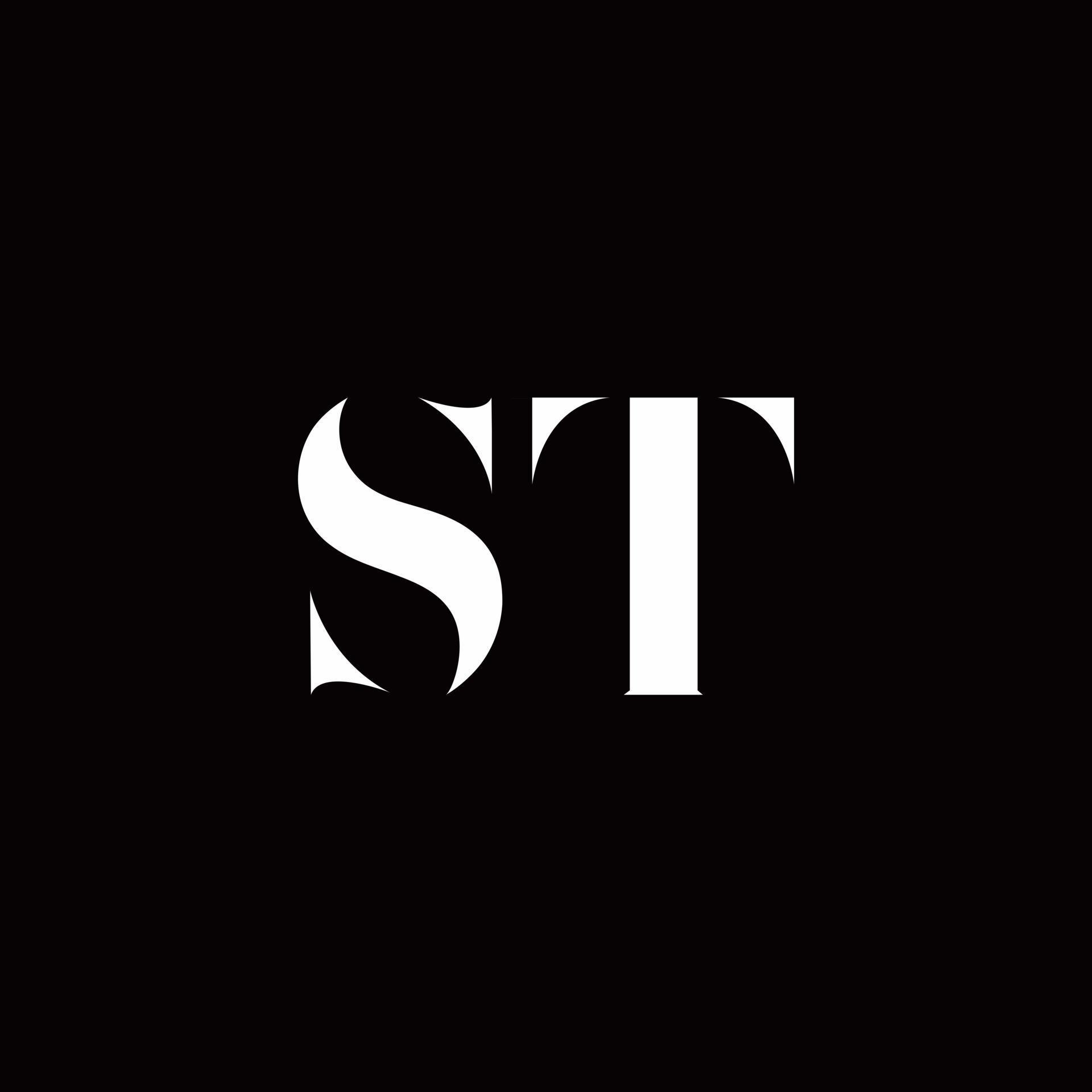 ST Logo Letter Initial Logo Designs Template 2767964 Vector Art at Vecteezy
