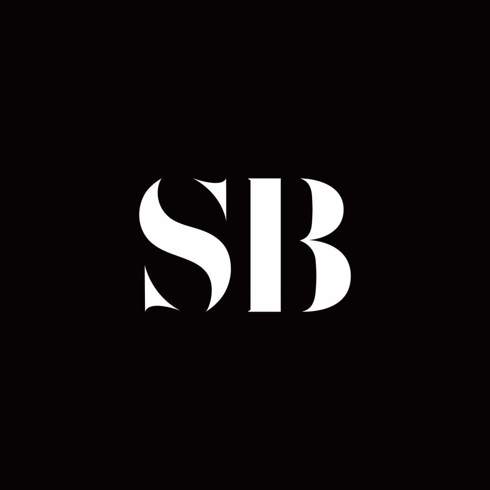 SB Logo Letter Initial Logo Designs Template vector