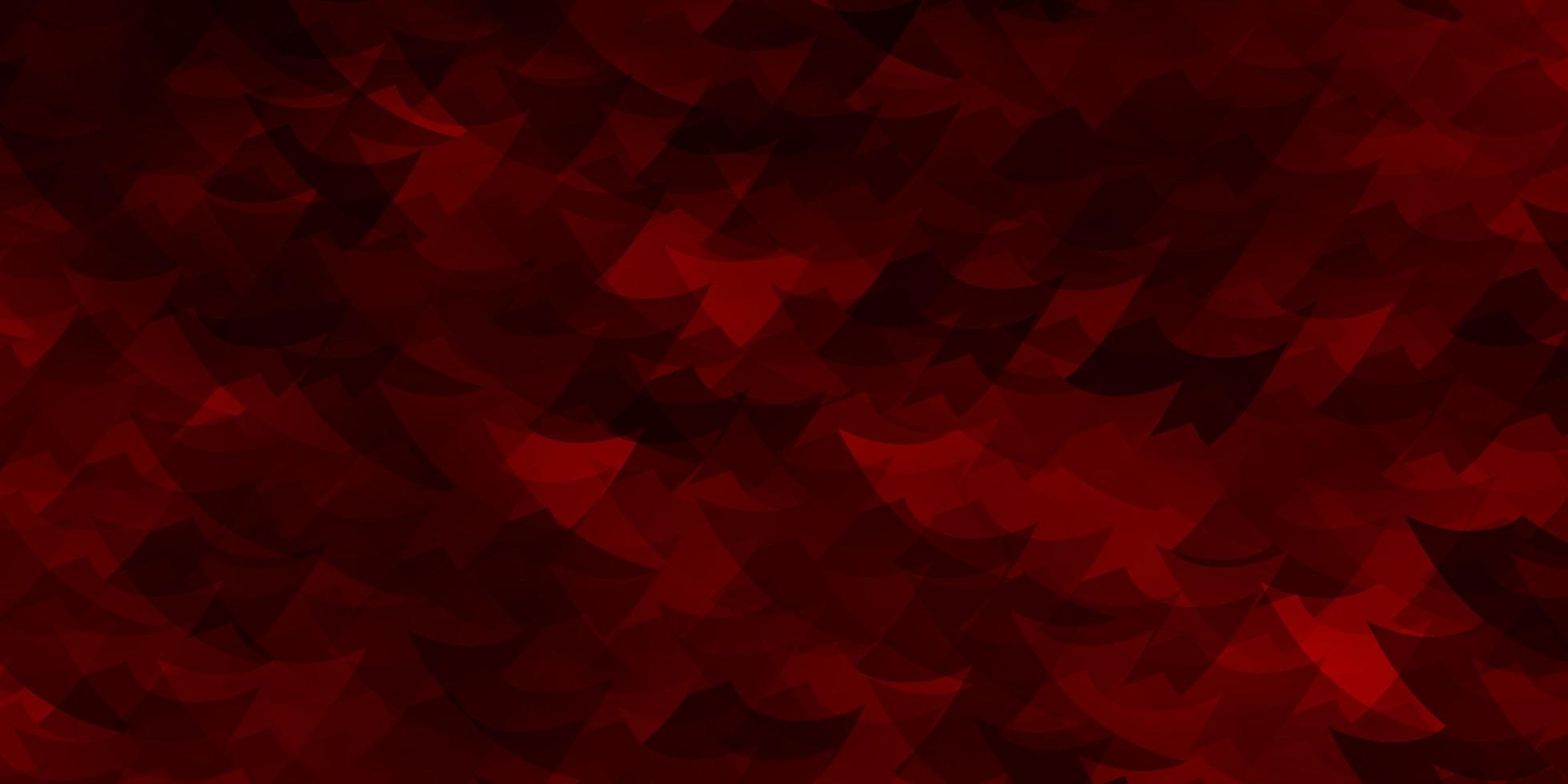 Fondo de vector rojo claro con estilo poligonal.