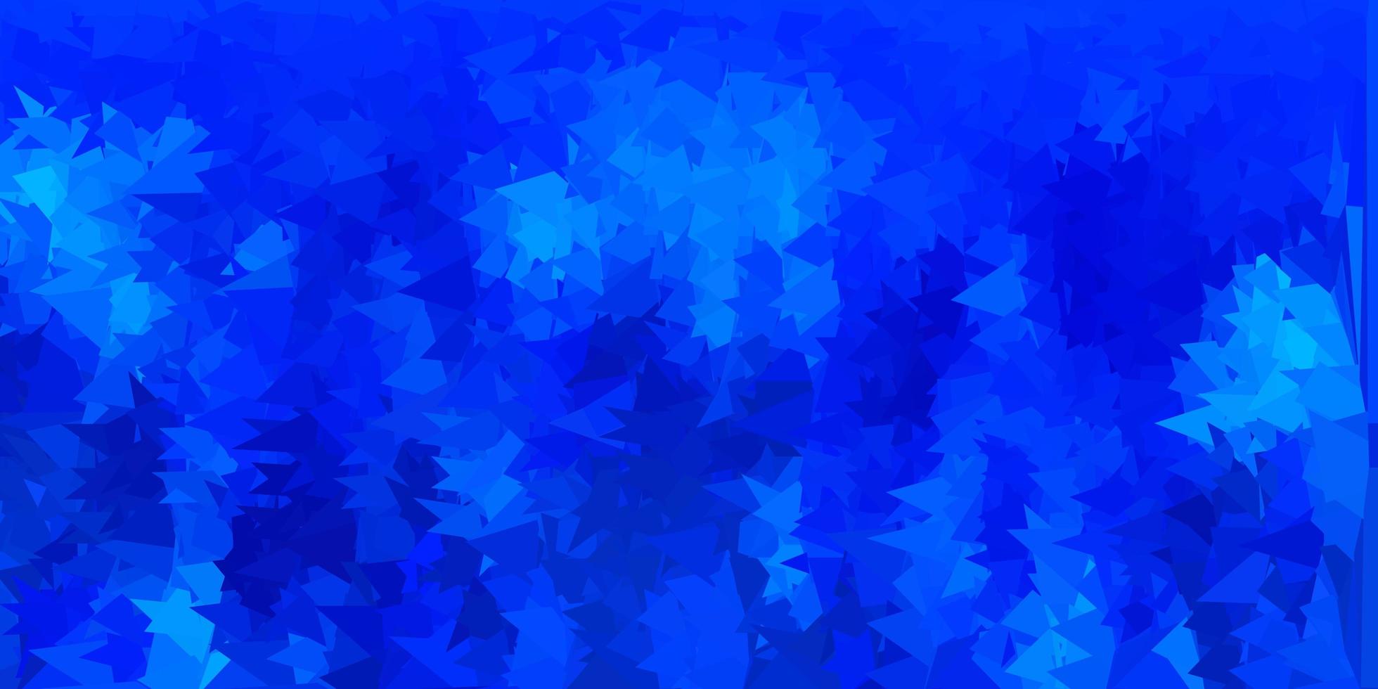 patrón de mosaico de triángulo vector azul oscuro.