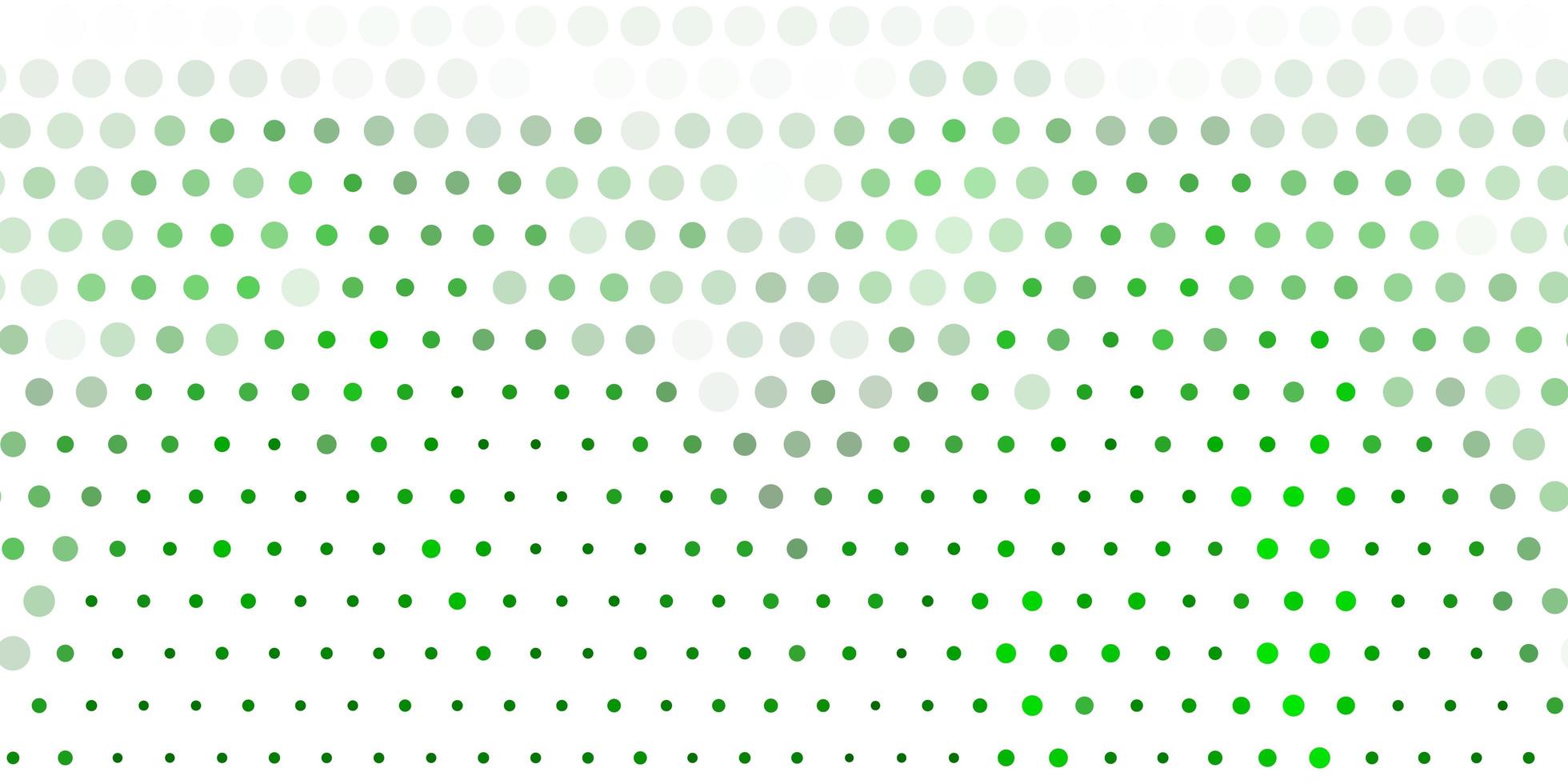 Fondo de vector verde claro con burbujas.