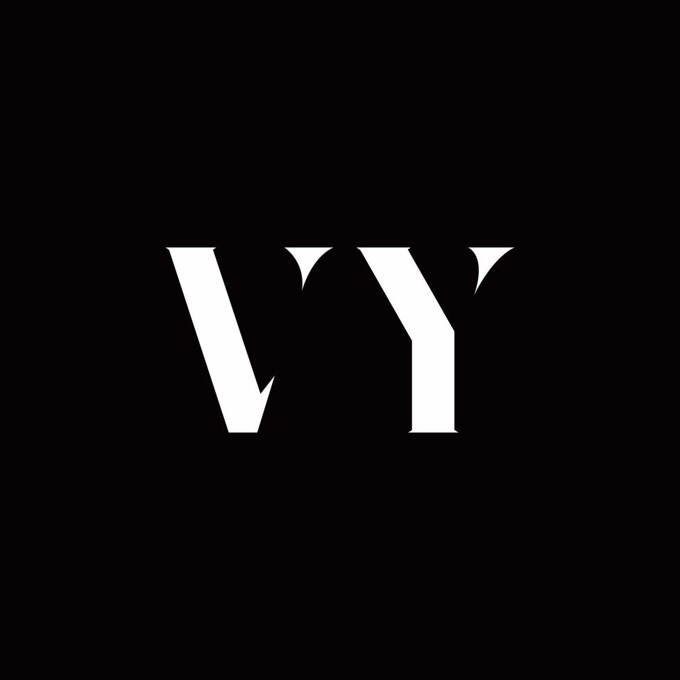 VY Logo Letter Initial Logo Designs Template vector