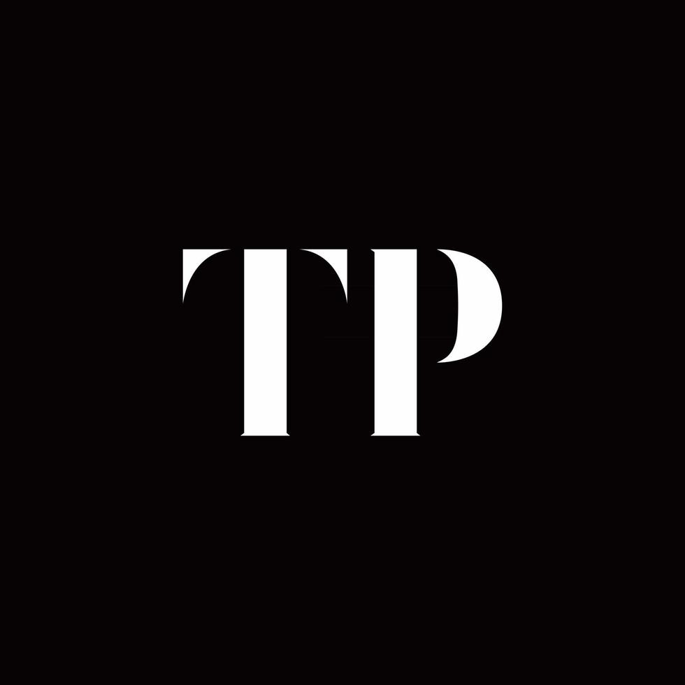 TP Logo Letter Initial Logo Designs Template vector