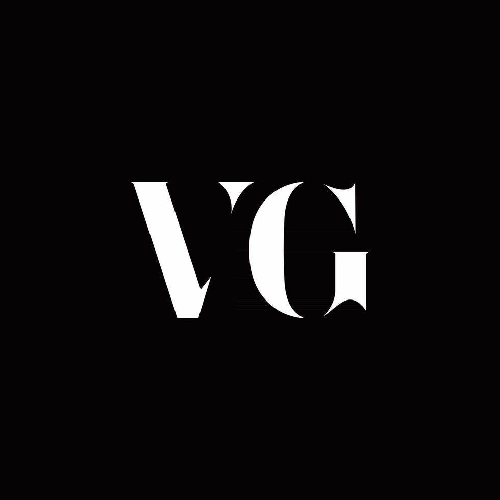 plantilla de diseños de logotipo inicial de letra de logotipo vg vector