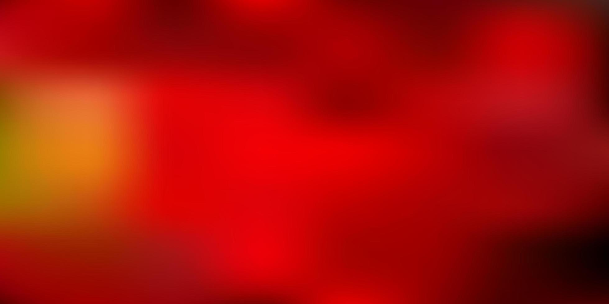 Dark red, yellow vector blurred template.