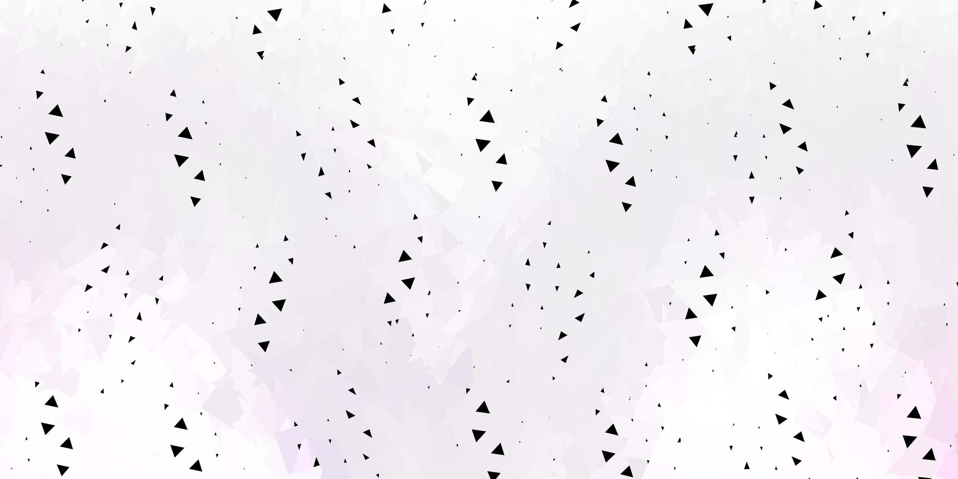 Light purple, pink vector triangle mosaic background.
