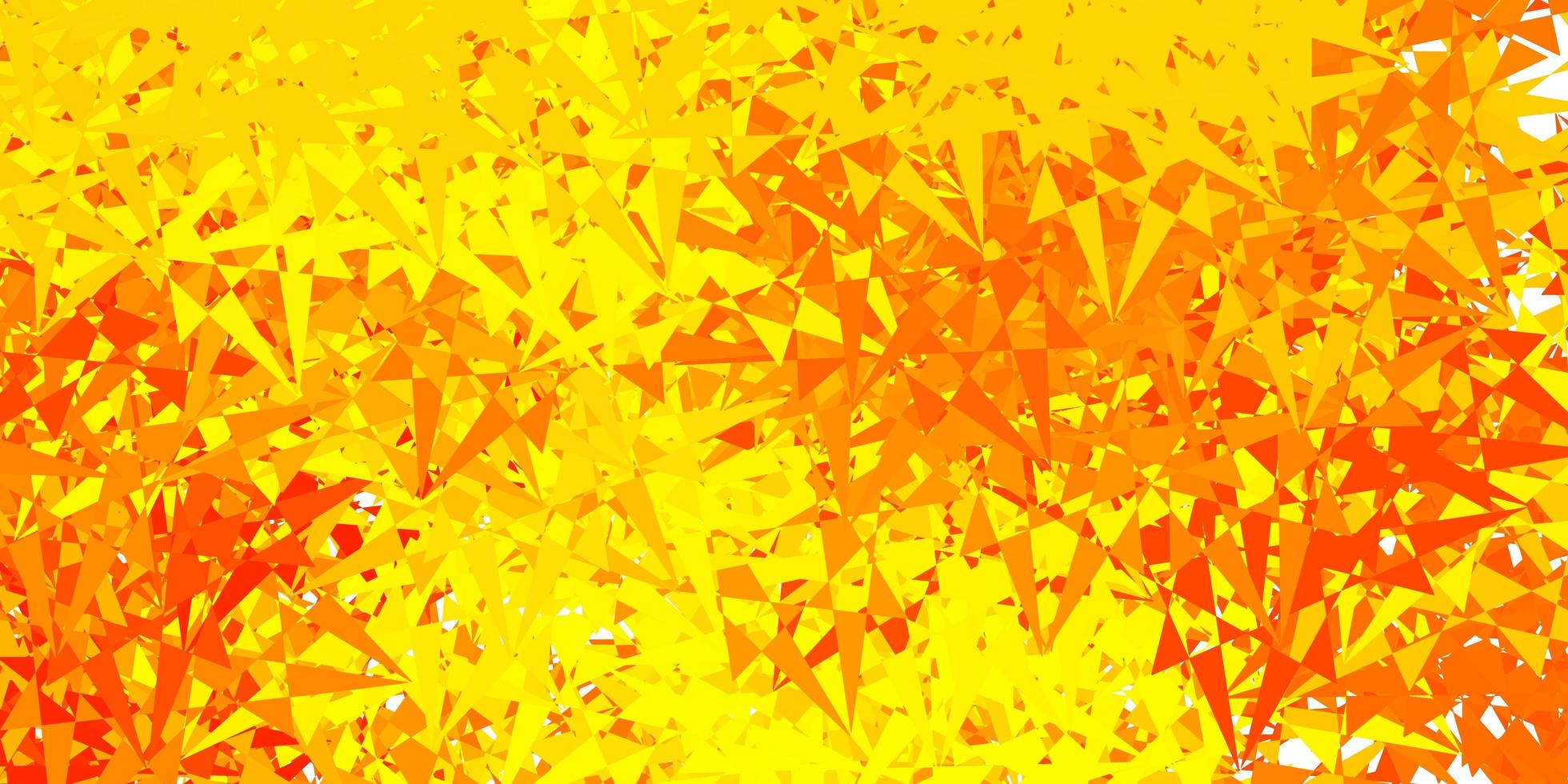 Light orange vector background with triangles.