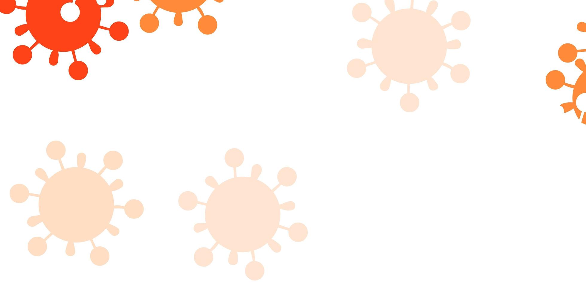 Light red vector template with flu signs.