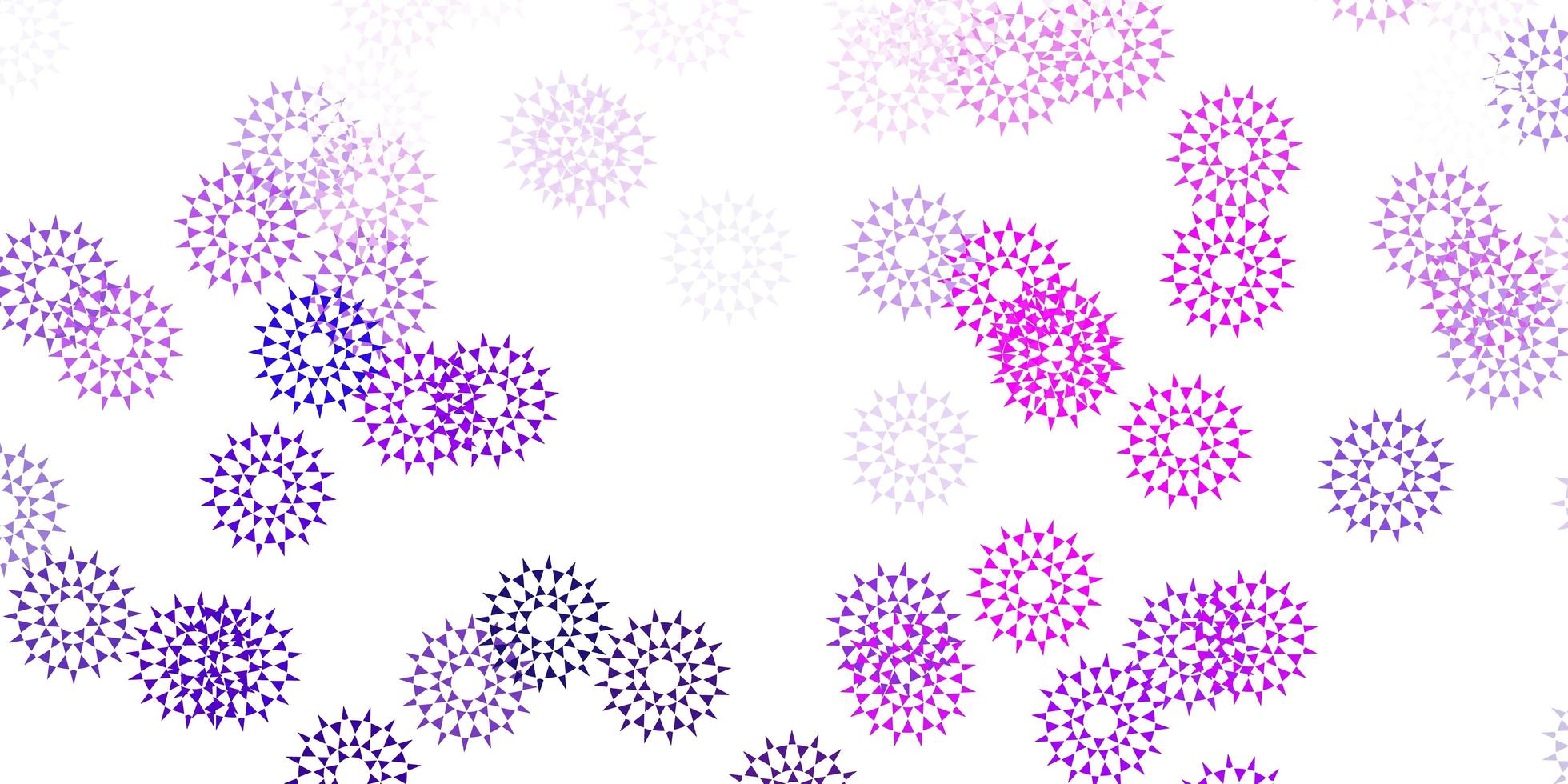 Light purple, pink vector natural artwork with flowers.