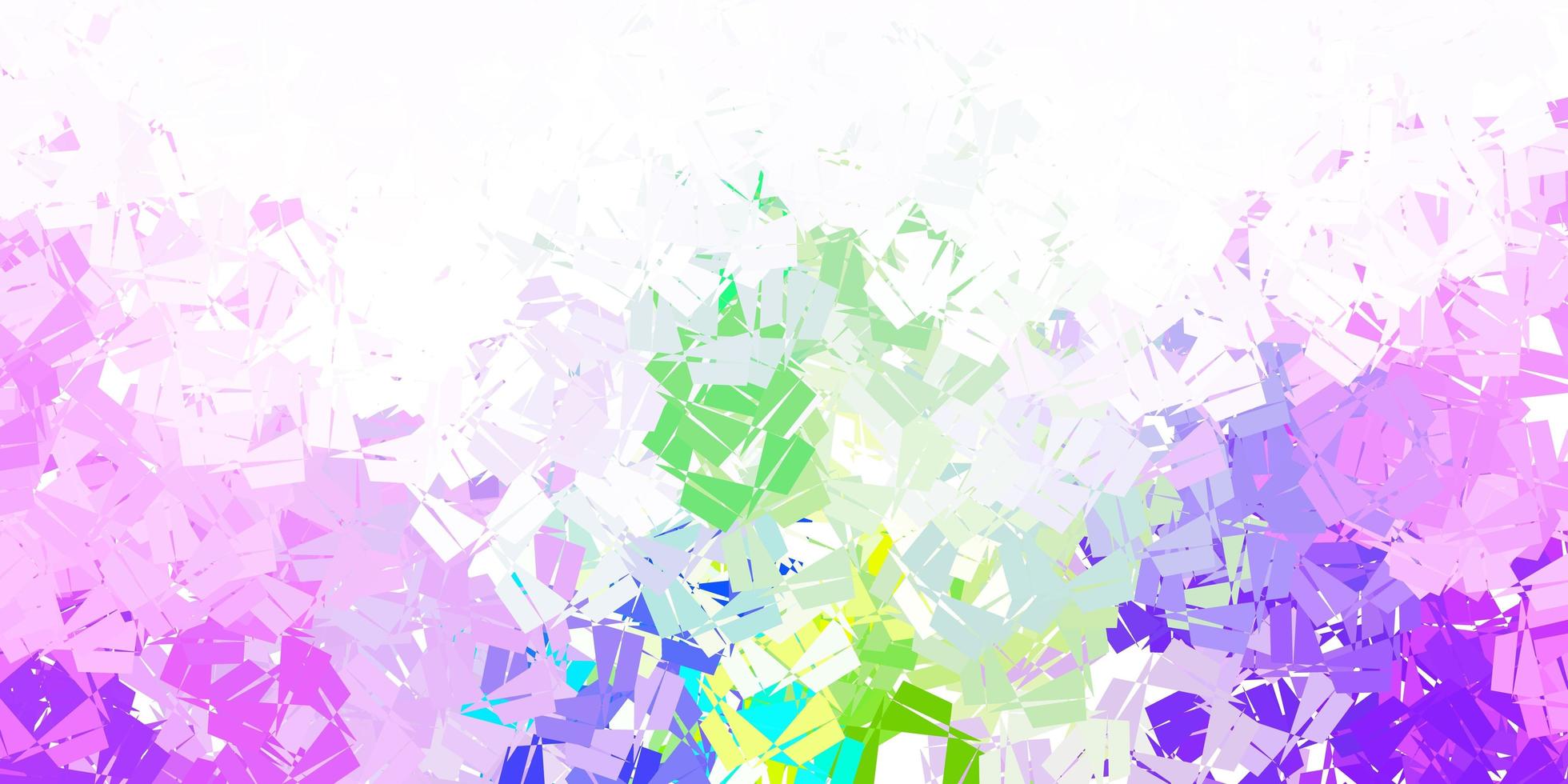 Light pink, green vector polygonal backdrop.