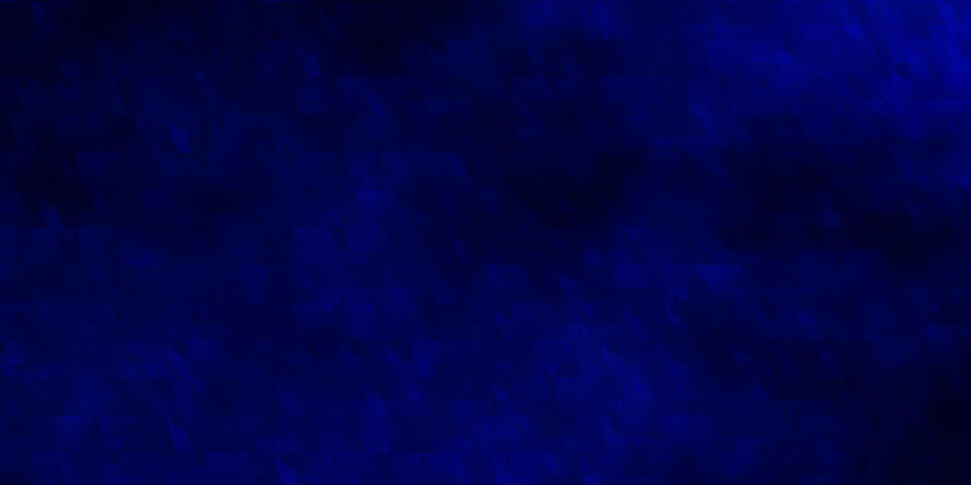 Dark BLUE vector background with lines, triangles.