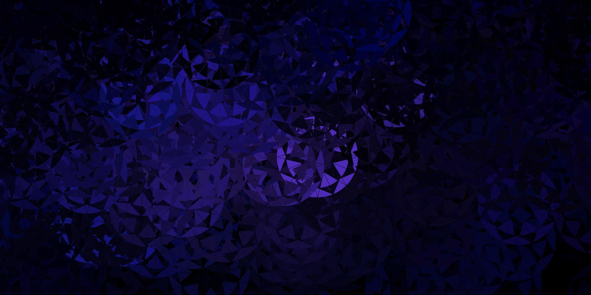 Dark purple vector texture with random triangles.