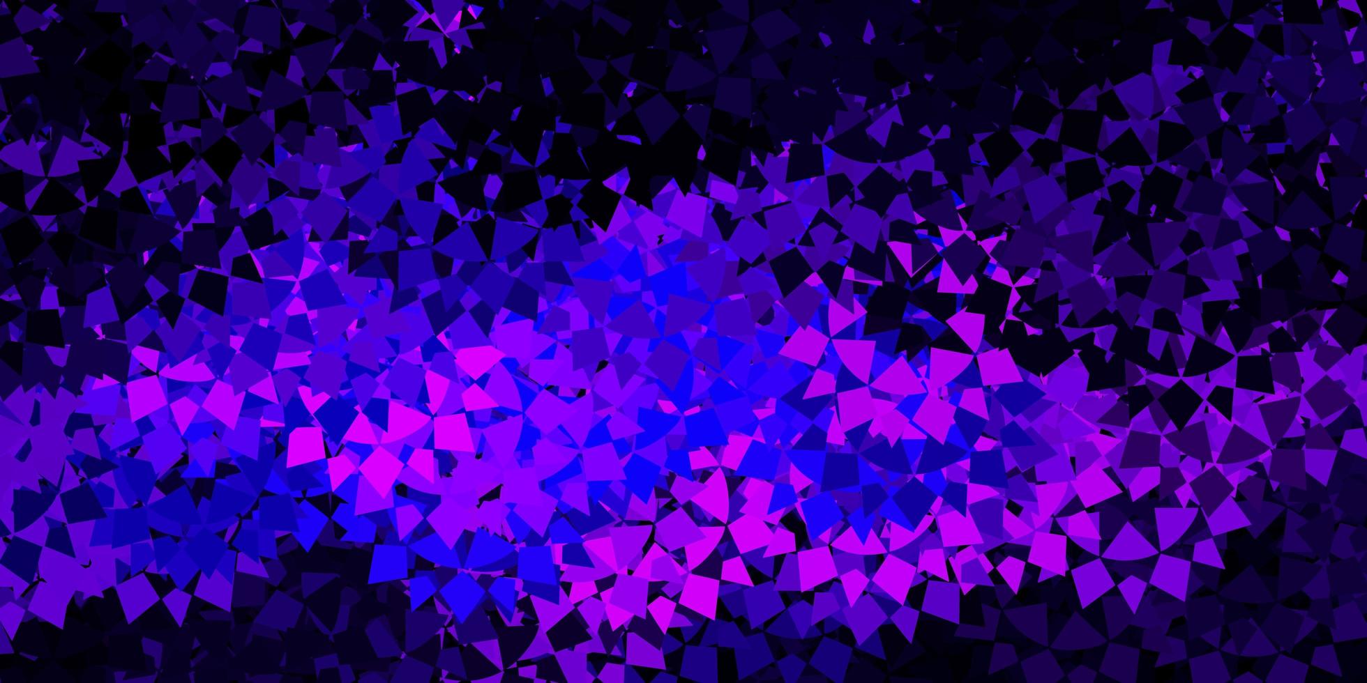 Dark purple vector template with triangle shapes.