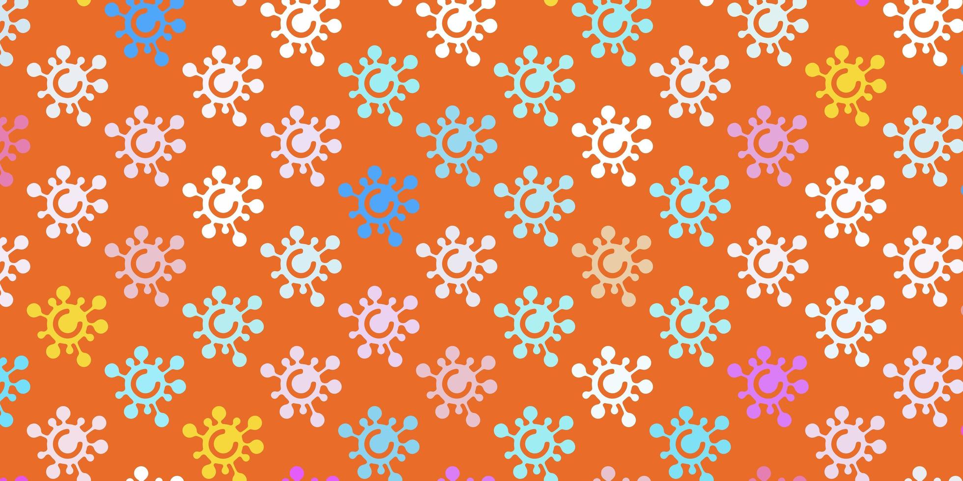 Light Multicolor vector template with flu signs.