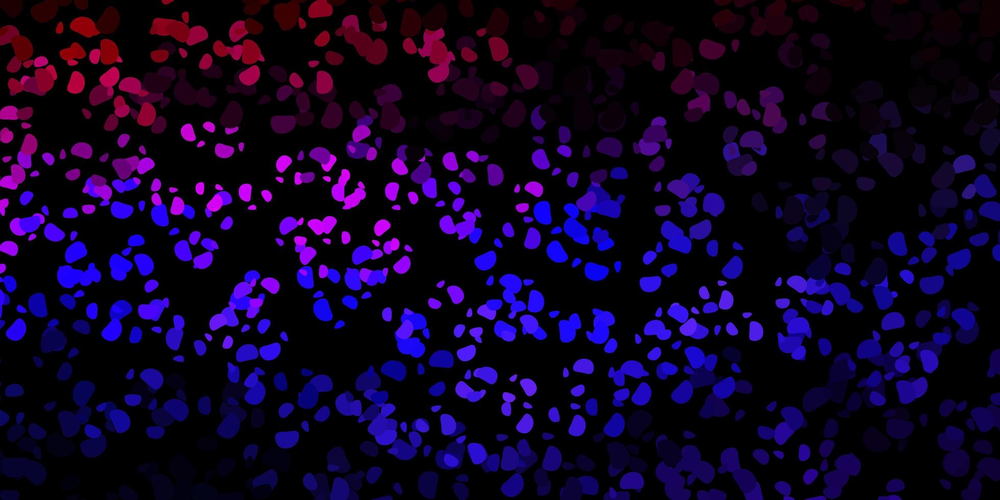 Dark purple, pink vector pattern with abstract shapes.