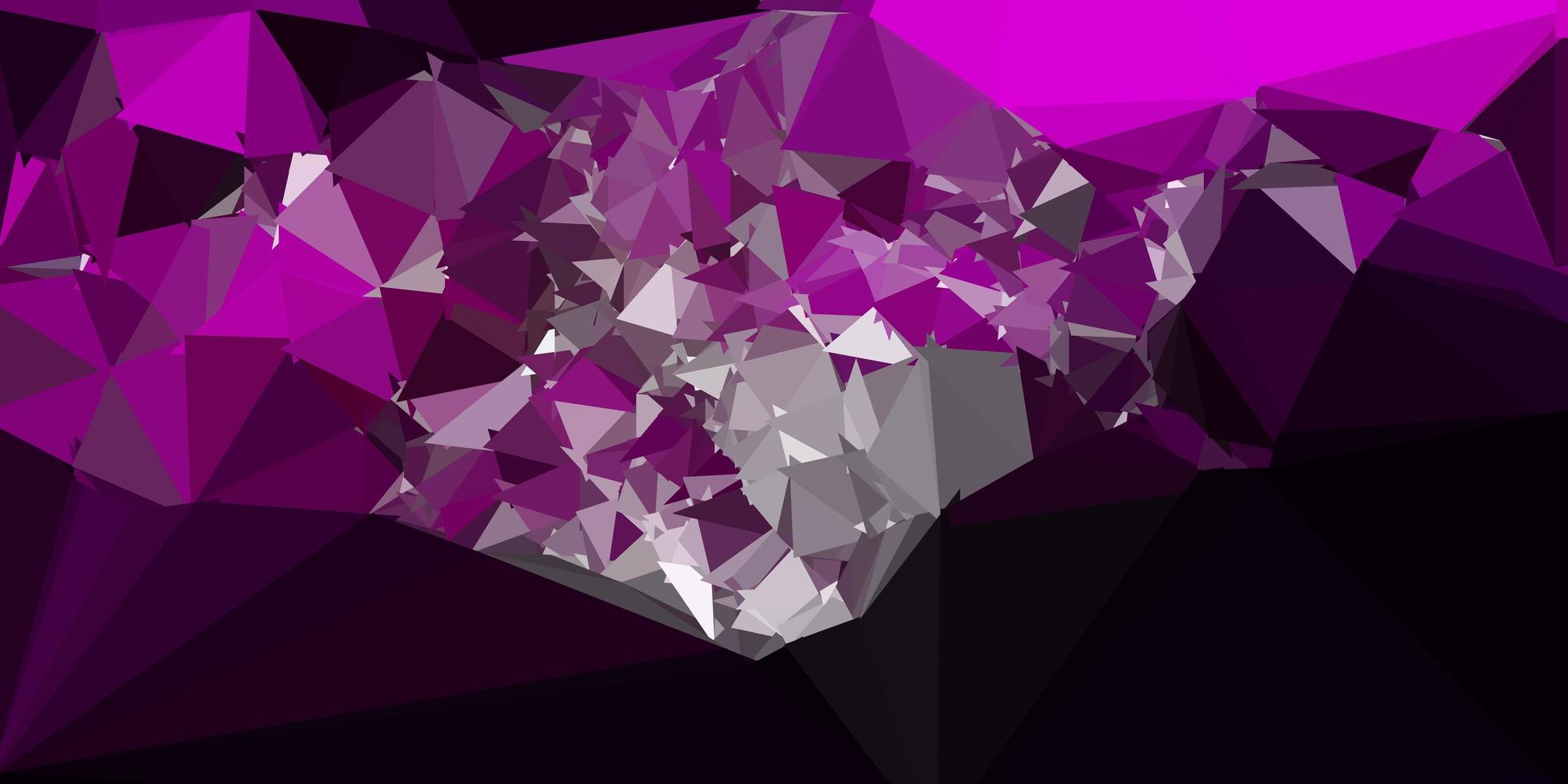 Dark pink vector polygonal backdrop.