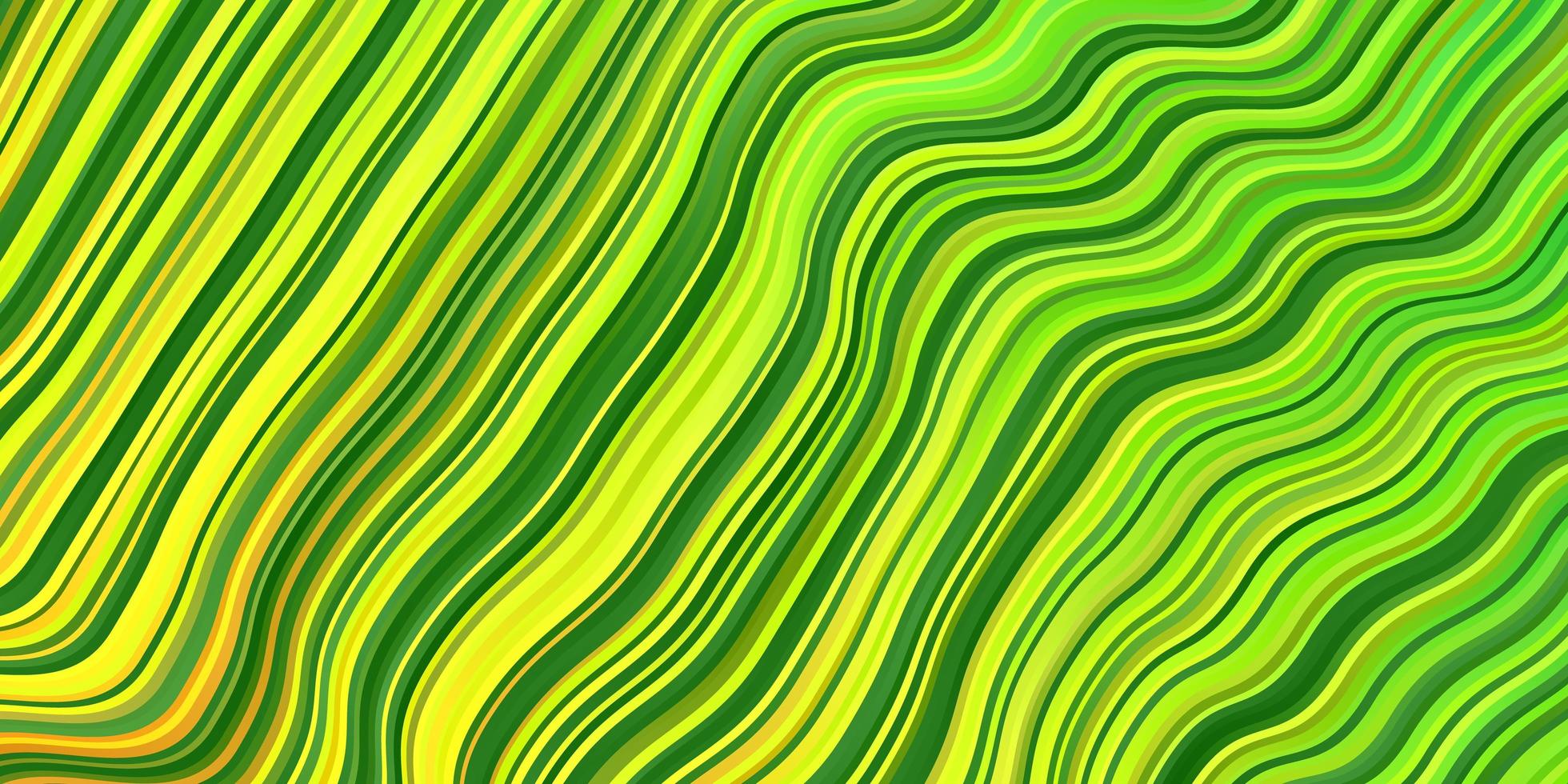 Fondo de vector verde claro, amarillo con líneas.