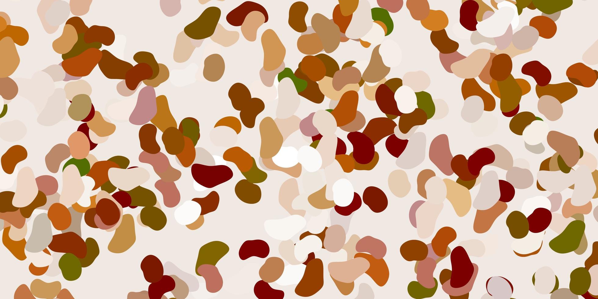 Light green, yellow vector pattern with abstract shapes.