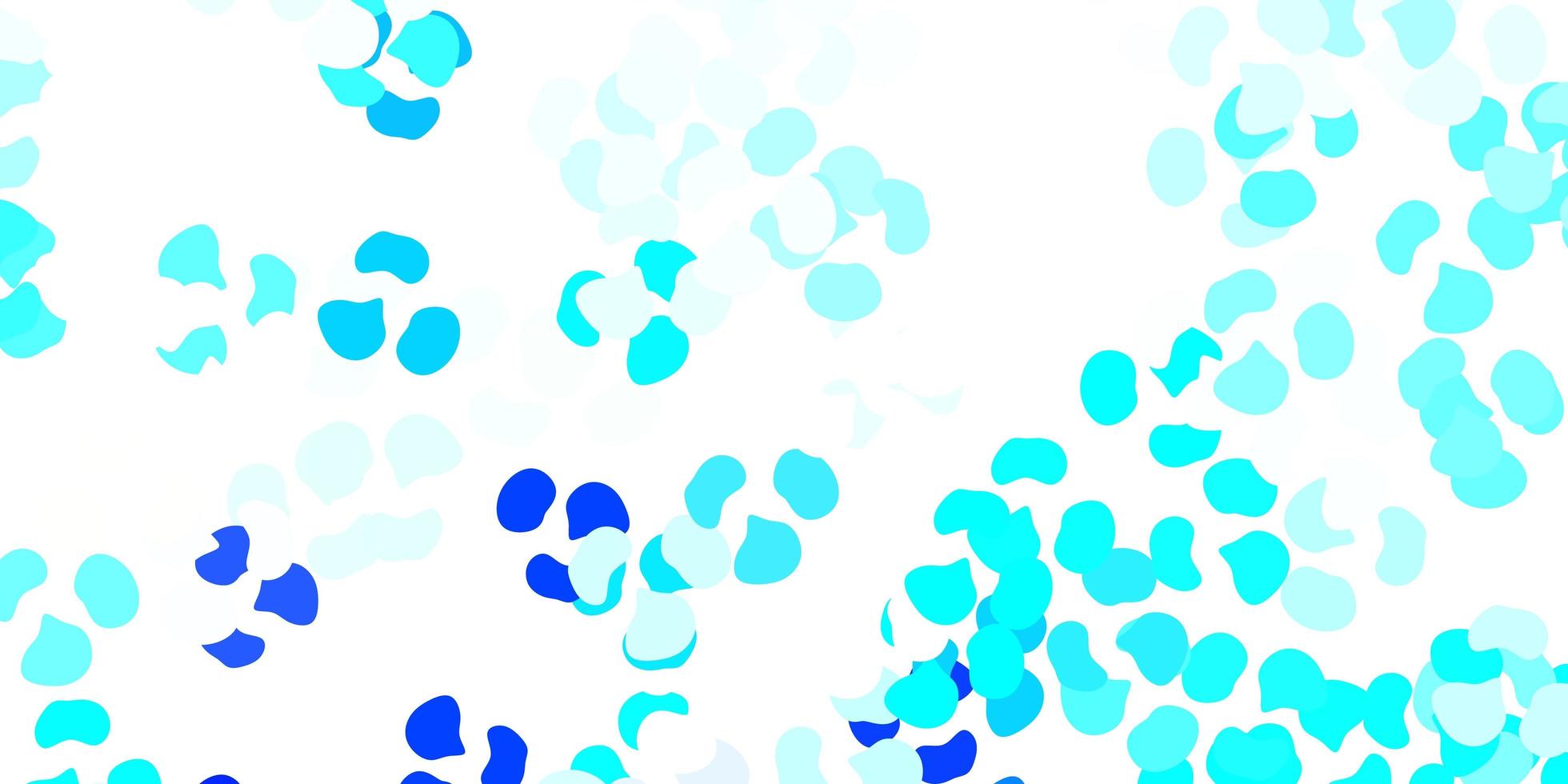 Light blue vector template with abstract forms.