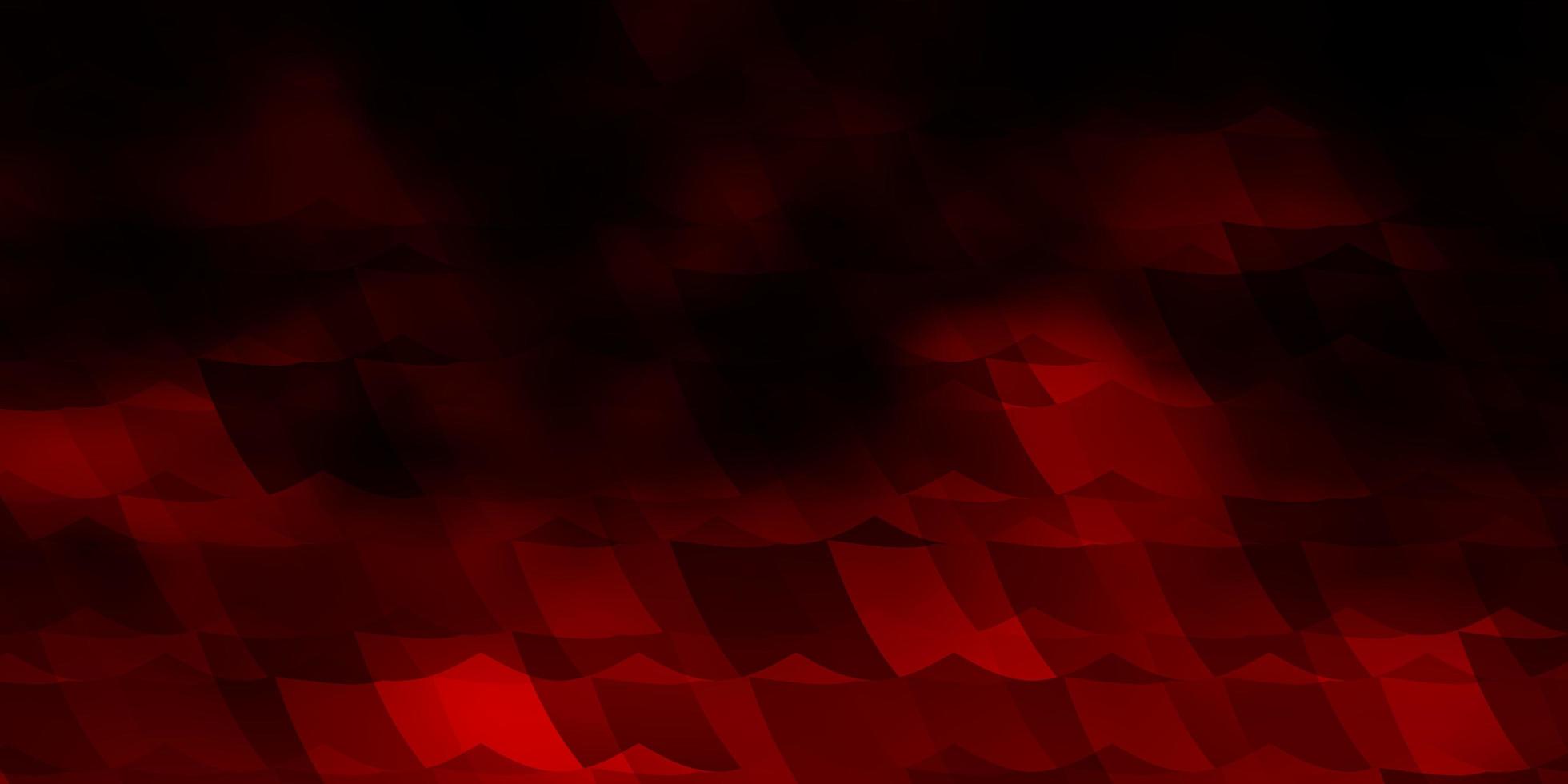Dark Orange vector background with hexagons.