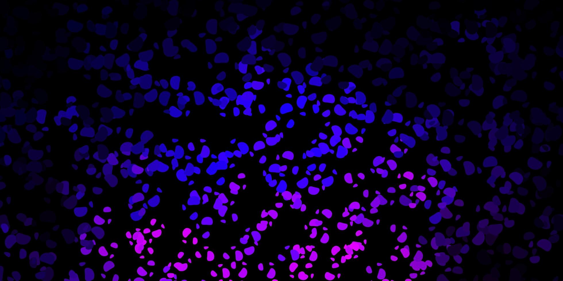 Dark purple, pink vector backdrop with chaotic shapes.