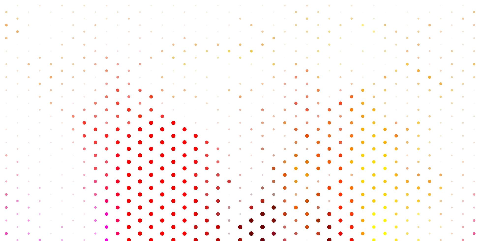 Light red, yellow vector layout with circle shapes.