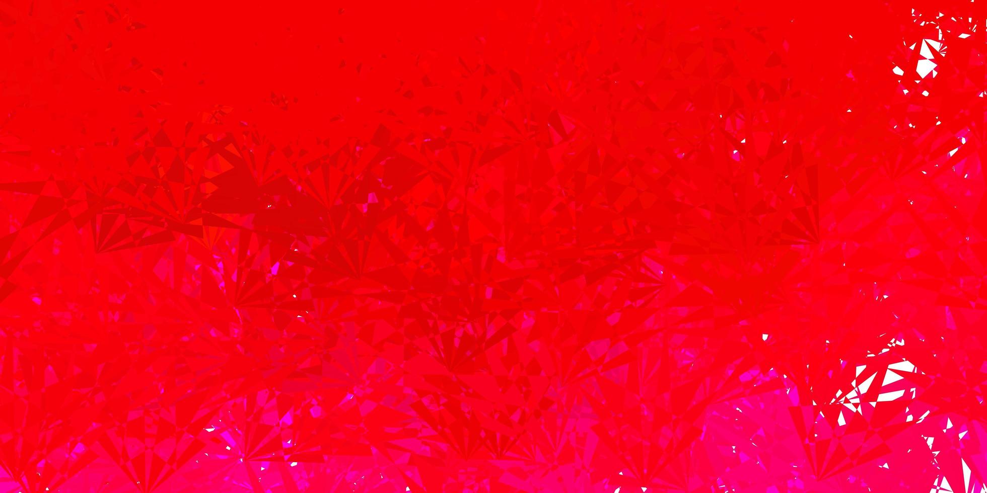 Dark red vector texture with random triangles.