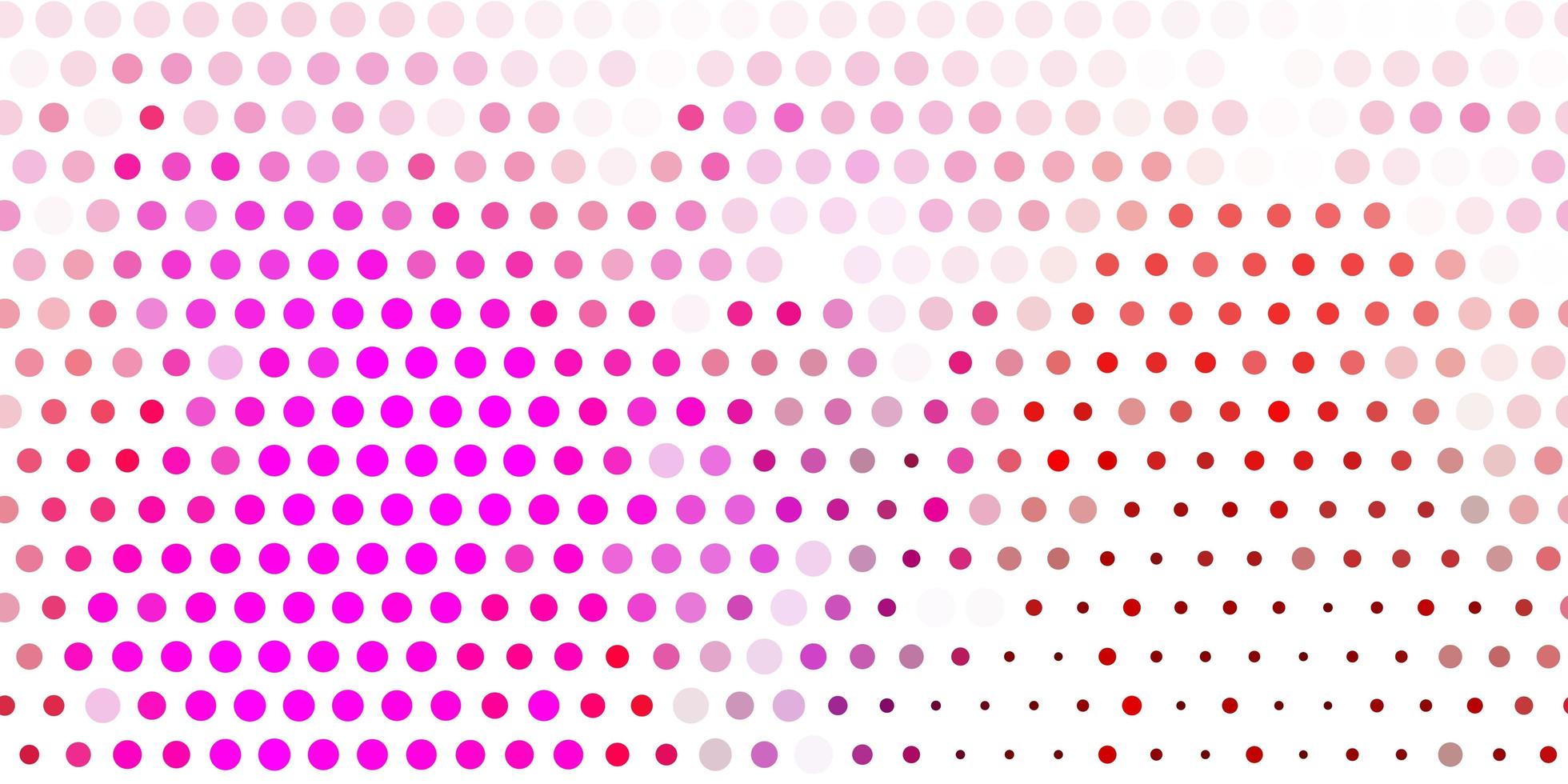 Light purple, pink vector pattern with spheres.