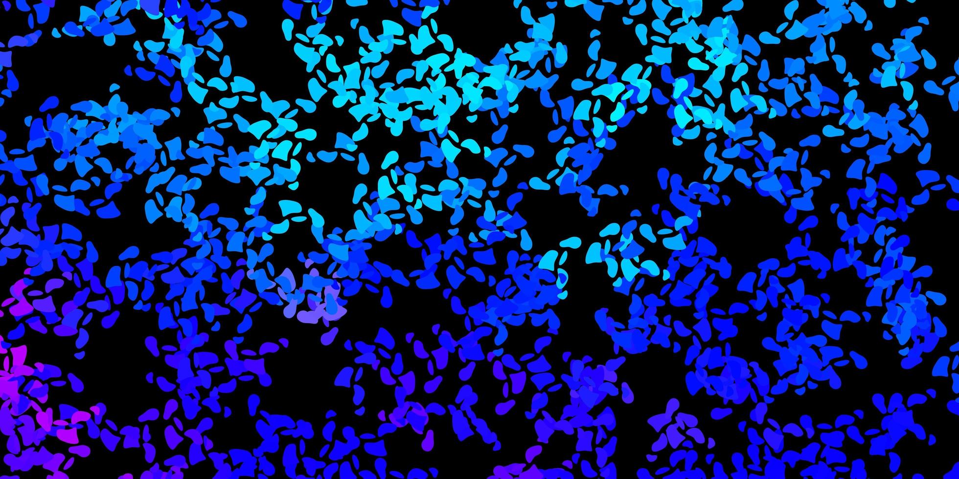 Dark pink, blue vector texture with memphis shapes.