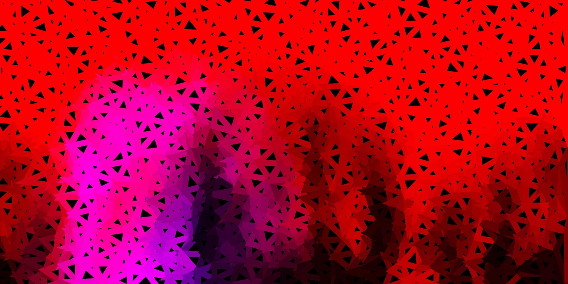Dark pink, yellow vector poly triangle texture.