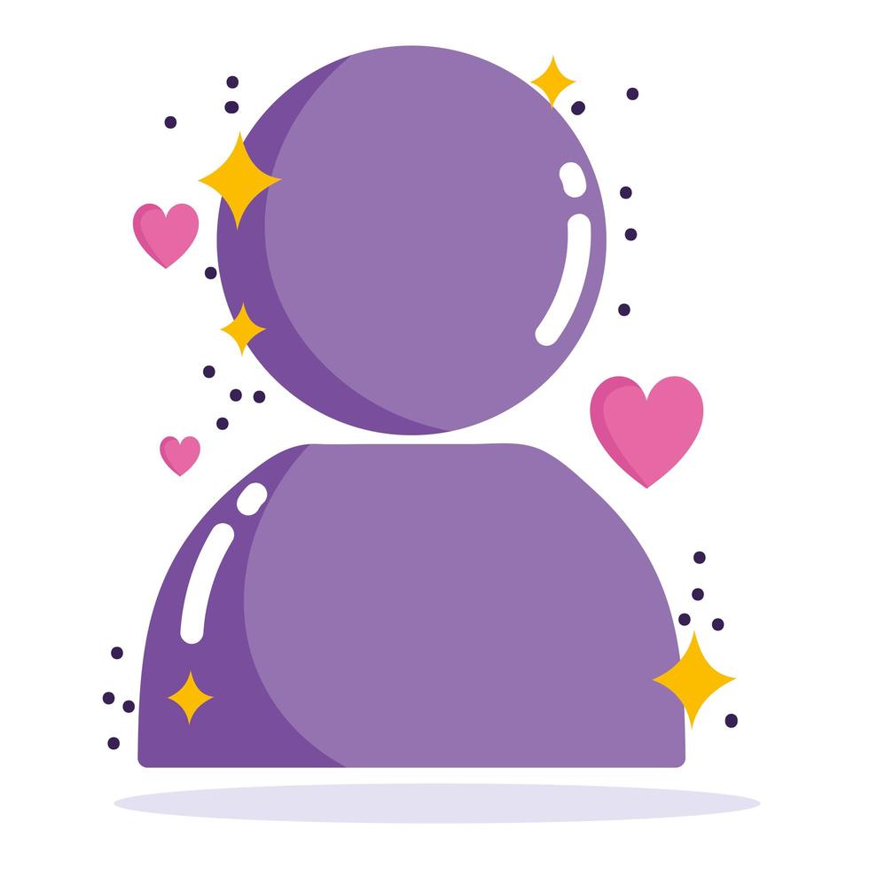 social media, character avatar in cartoon style vector