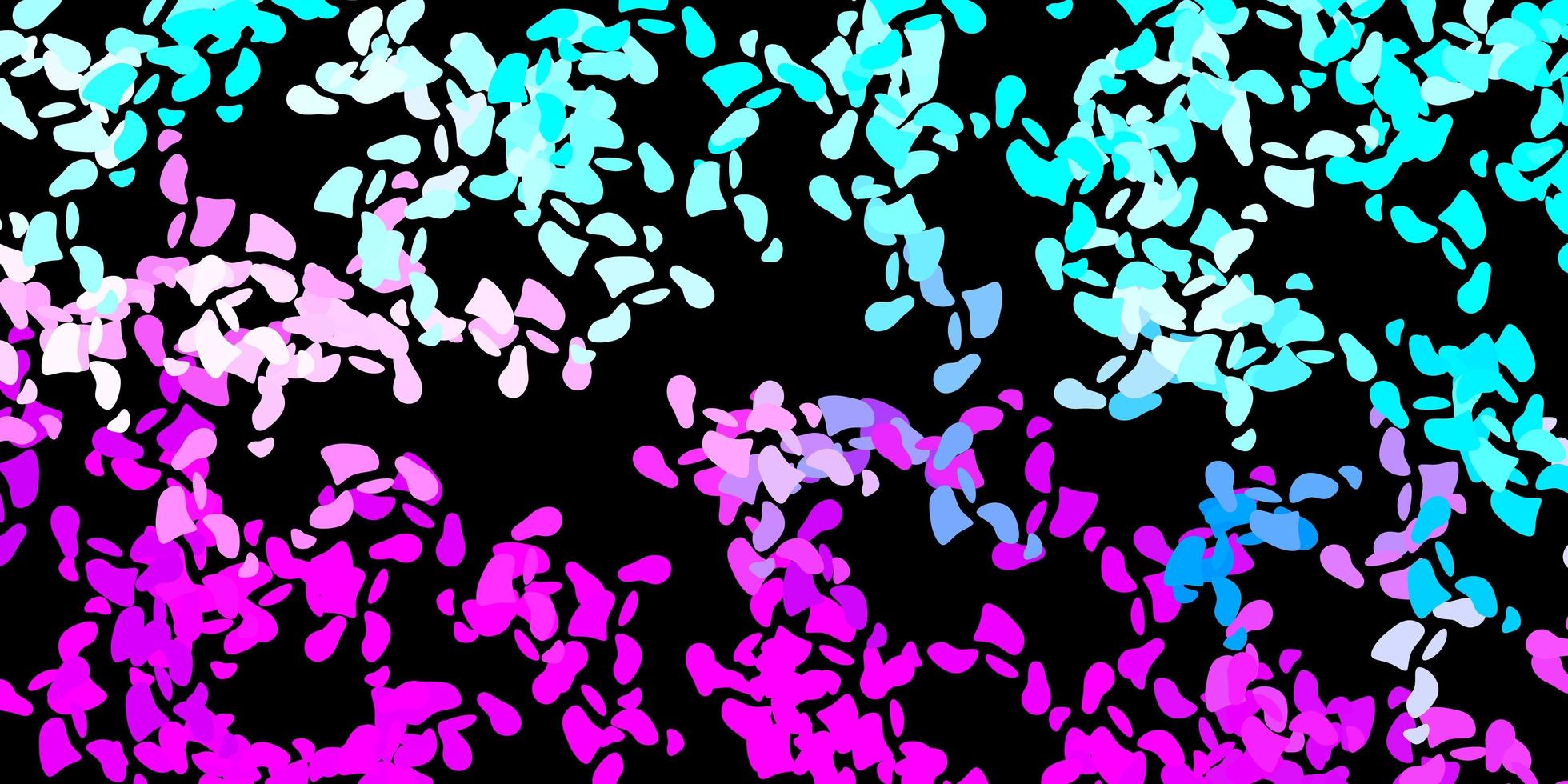 Dark pink, blue vector pattern with abstract shapes.