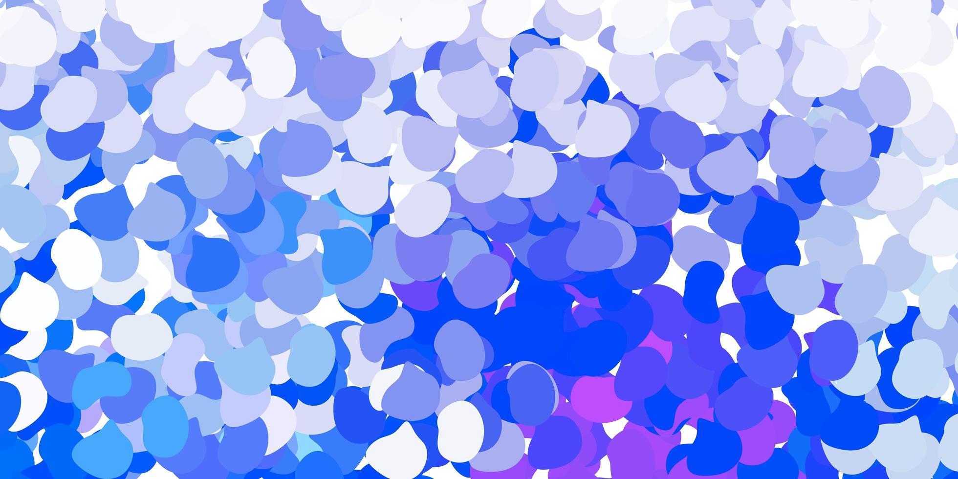Light pink, blue vector texture with memphis shapes.