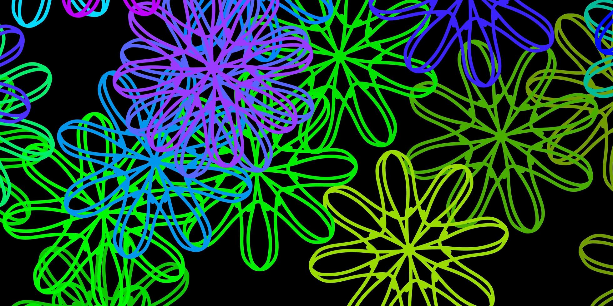 Dark Multicolor vector pattern with abstract shapes.