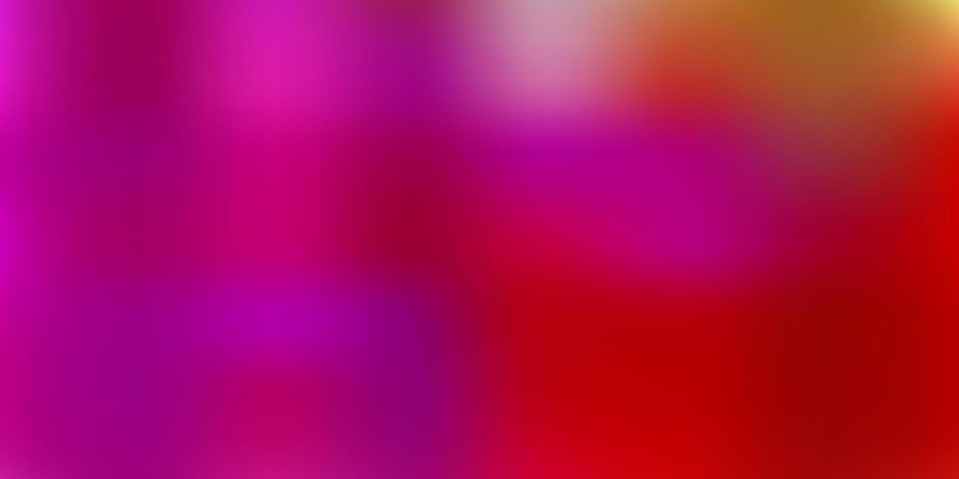 Light pink, yellow vector abstract blur backdrop.