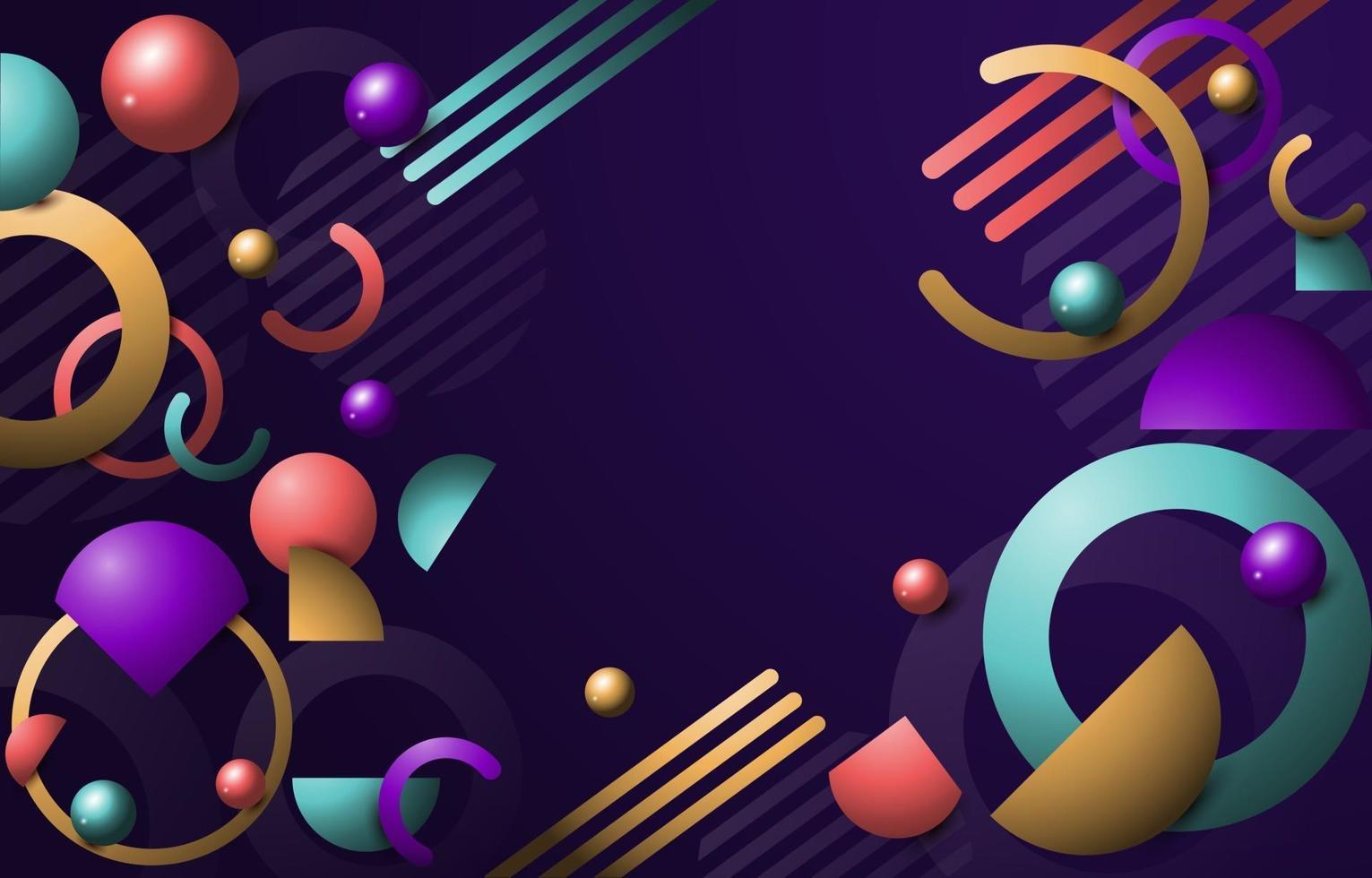 Abstract Gradient Realistic Geometric vector