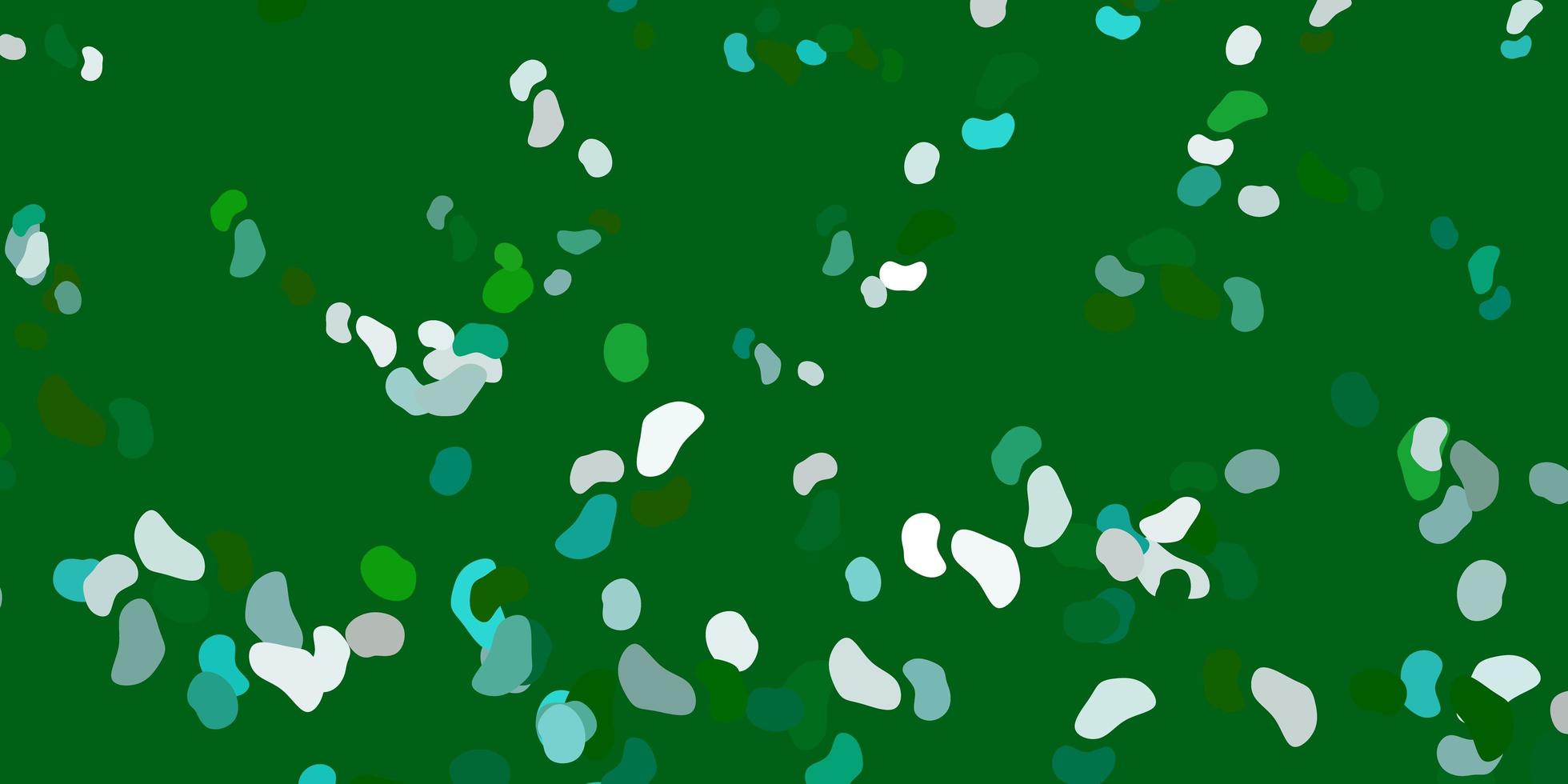 Light green vector backdrop with chaotic shapes.