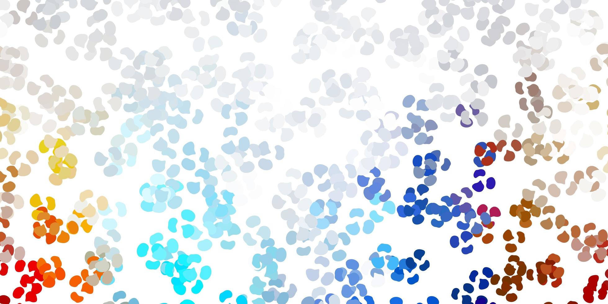 Light blue, yellow vector pattern with abstract shapes.