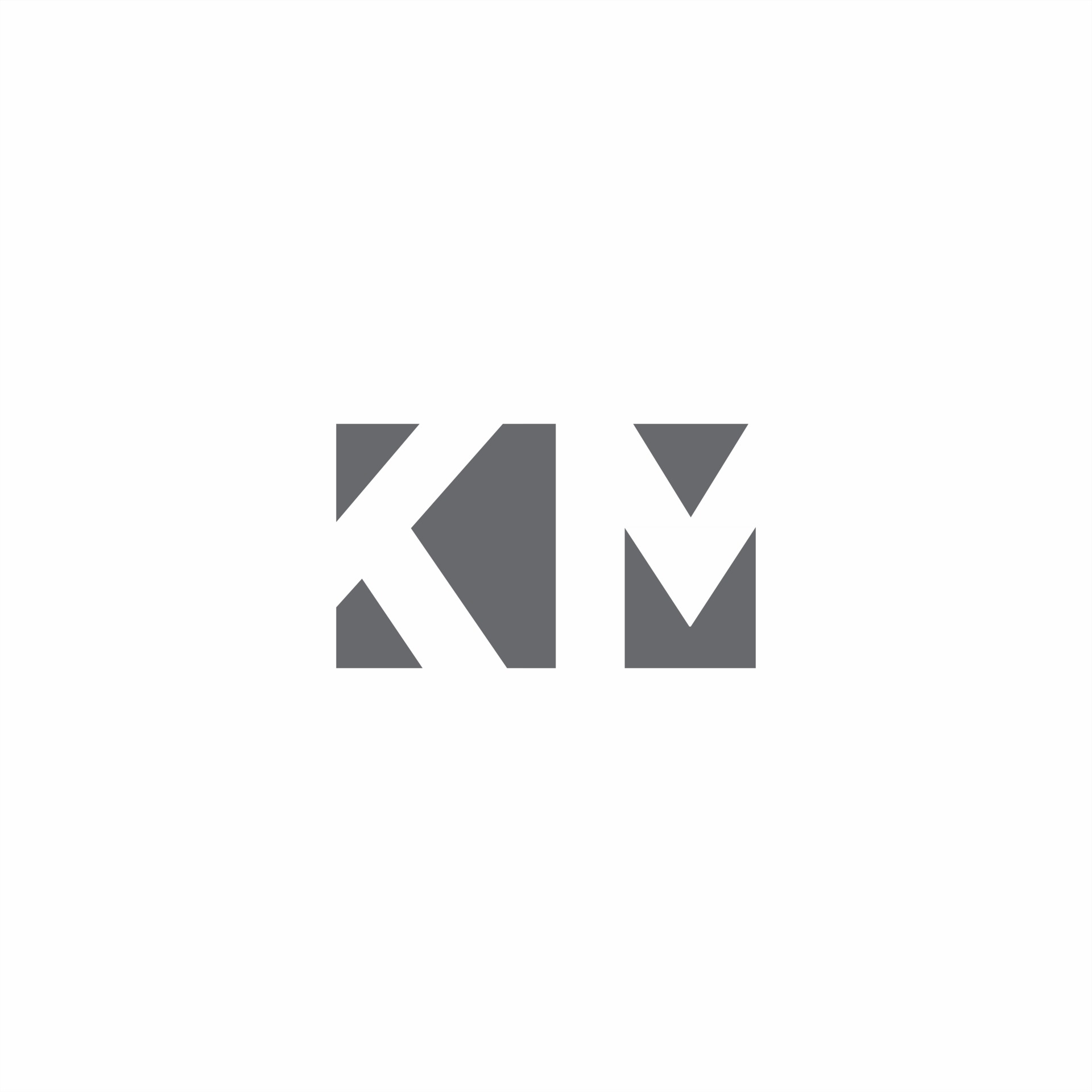 Km Logo Monogram With Negative Space Style Design Template Vector Art At Vecteezy
