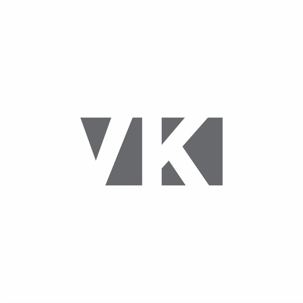 VK Logo monogram with negative space style design template 2771422 ...