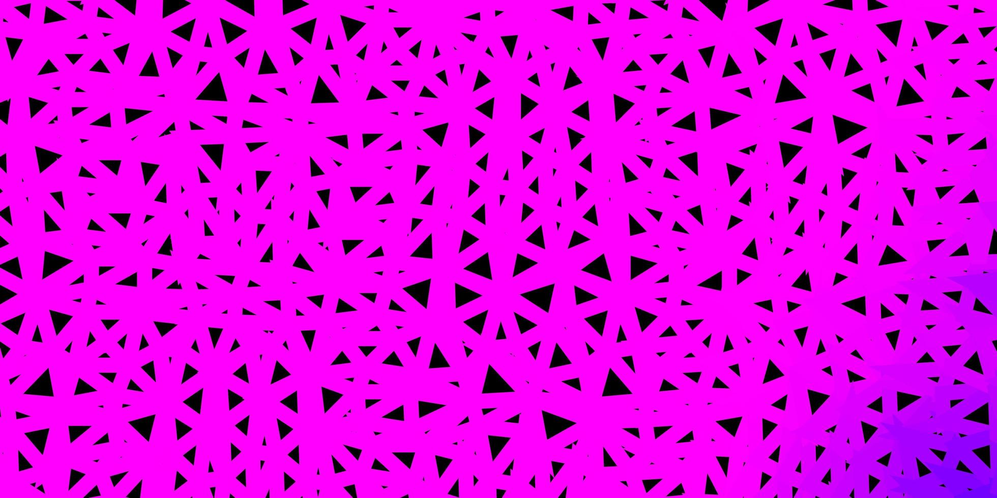 Light purple, pink vector triangle mosaic design.