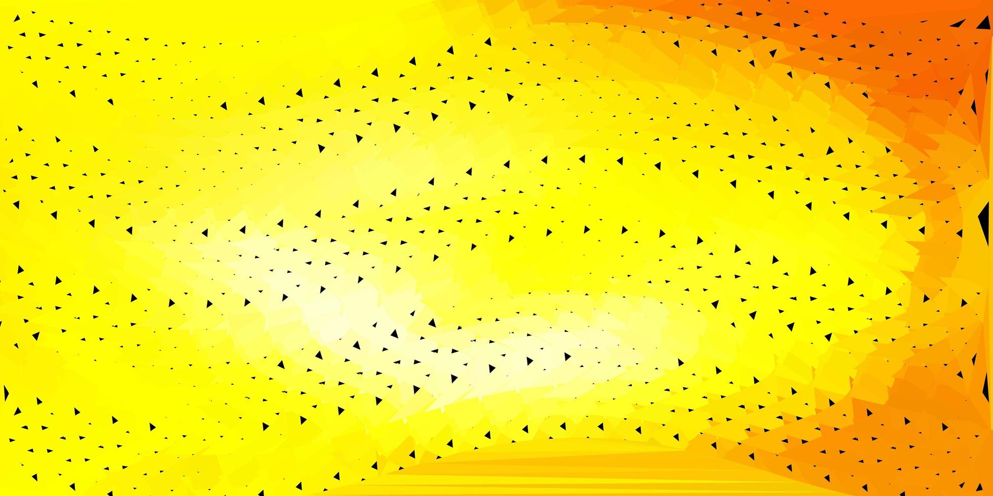 textura de polígono degradado de vector amarillo claro.